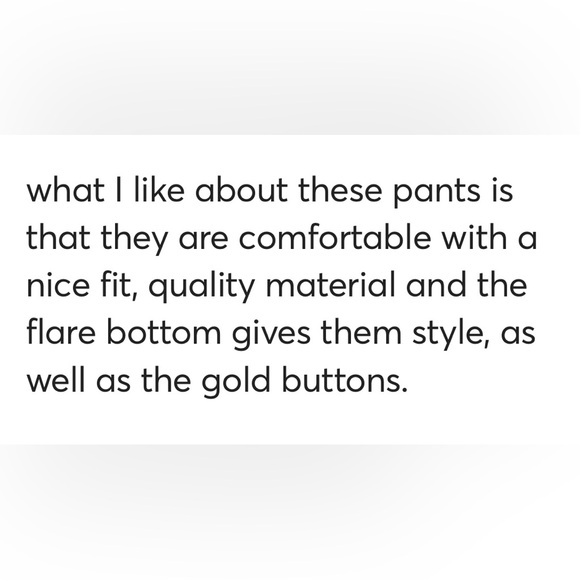 INC pull on flare pants hood buttons size 6 - Picture 16 of 16